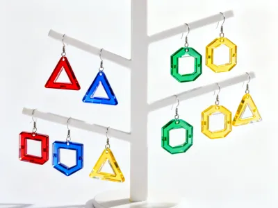 Laser cut acrylic jewelry