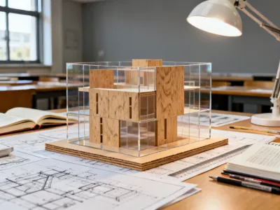Laser cut architectural model