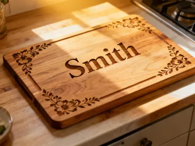 Custom laser engraved cutting boards