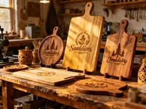 Laser engraved wooden home decor and gifts