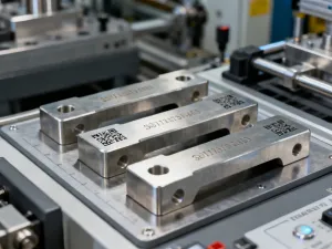 Laser marking on industrial metal parts